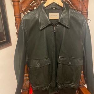 Burberry leather jacket